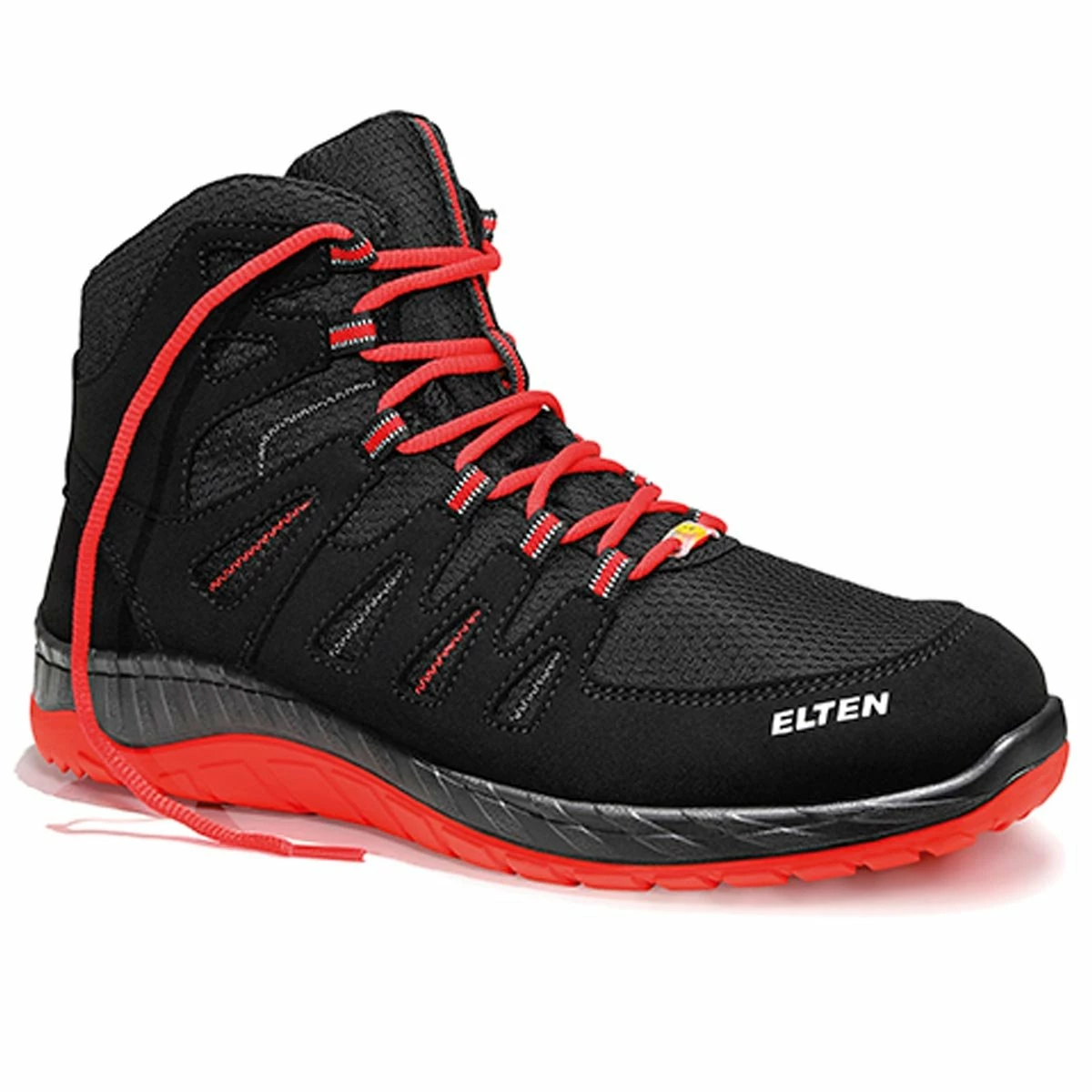 Elten MADDOX S3 Black-Red Mid ESD 1 Elten MADDOX S3 Black-Red Mid ESD