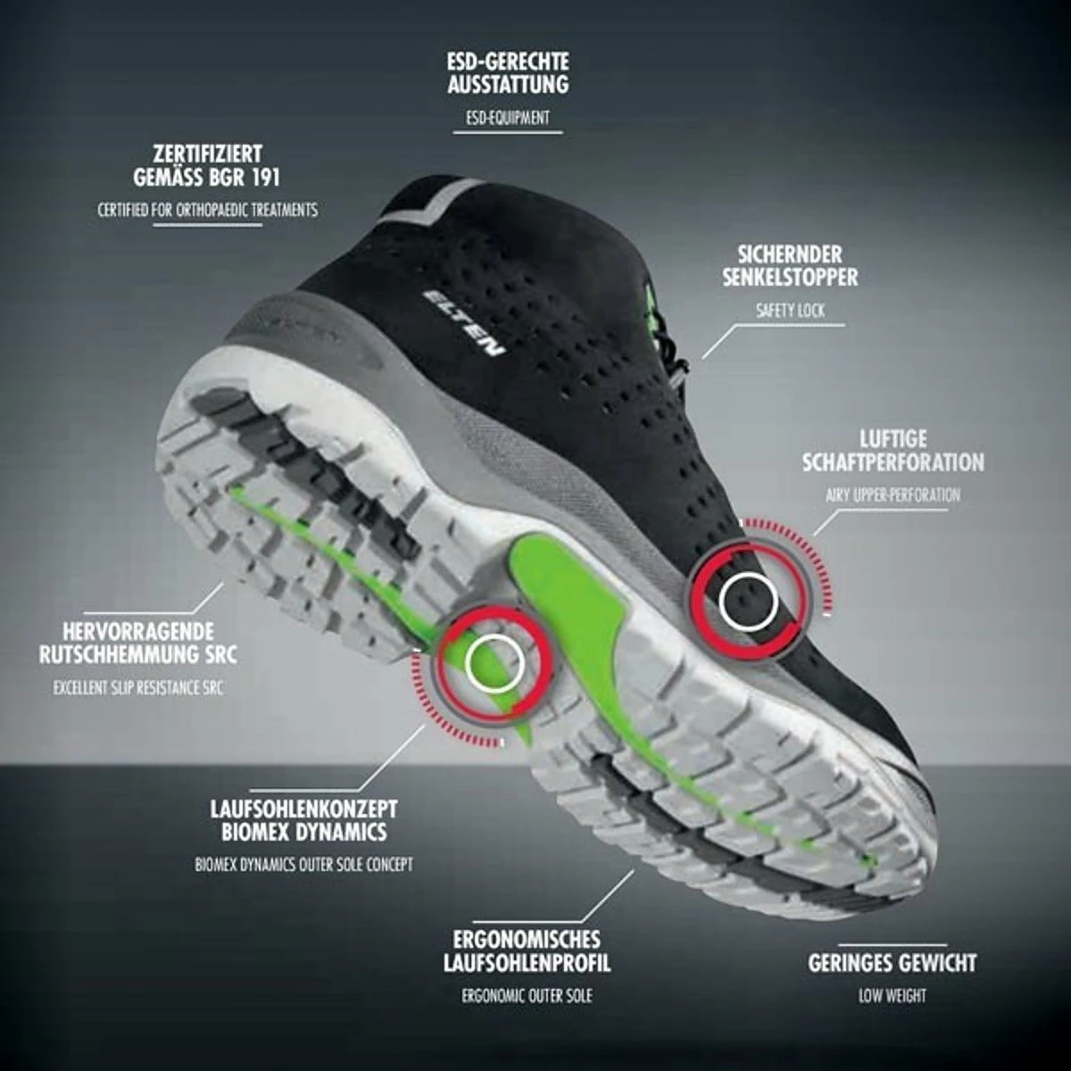 Elten Sicherheitssandale Impulse S1P 4 Elten Sicherheitssandale Impulse S1P – Bild 4