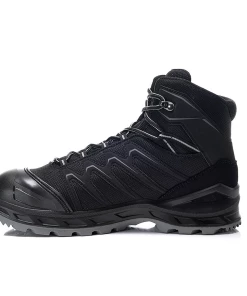 Lowa LARROX Work GTX Mid S3 -BP® ELTEN 5480 LARROX Work GTX black grey mid LEFT 1280x1280
