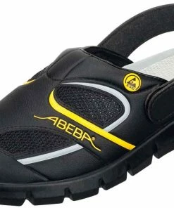 Abeba Berufsschuhe Sicherheitsschuhe ABEBA Clog Schwarz/ Gelb 37343 OB