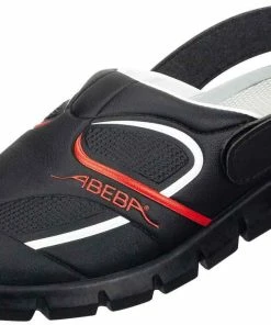 Abeba Berufsschuhe Sicherheitsschuhe ABEBA Clog Schwarz/ Rot 7332 OB