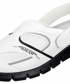 Abeba Berufsschuhe Sicherheitsschuhe ABEBA Clog Weiß/ Schwarz 7345 OB