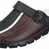 Abeba Berufsschuhe Sicherheitsschuhe ABEBA Clog Schwarz/ Braun Mit Aufdruck 7315 OB