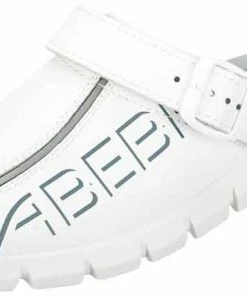 Abeba Berufsschuhe Sicherheitsschuhe ABEBA Clog Weiß Mit Aufdruck 7310 OB