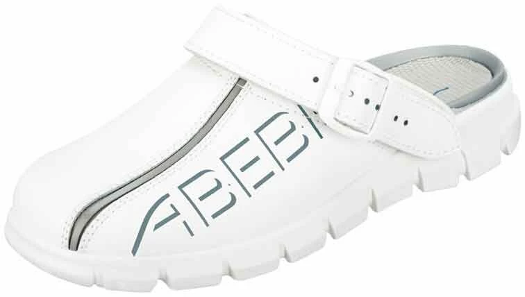 Abeba Berufsschuhe Sicherheitsschuhe ABEBA Clog Weiß Mit Aufdruck 7310 OB 1 Abeba Berufsschuhe Sicherheitsschuhe ABEBA Clog Weiß Mit Aufdruck 7310 OB