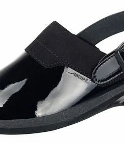 Abeba Berufsschuhe Sicherheitsschuhe ABEBA Clog Lack Schwarz 7621 OB
