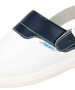 Abeba Berufsschuhe Sicherheitsschuhe ABEBA Clog Weiß/ Blau 7622 OB