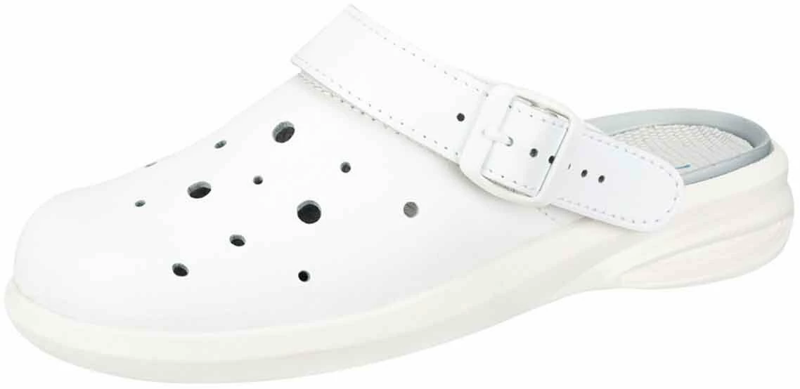 Abeba Berufsschuhe Sicherheitsschuhe ABEBA Clog Weiß, Perforiert 7630 OB 1 Abeba Berufsschuhe Sicherheitsschuhe ABEBA Clog Weiß, Perforiert 7630 OB