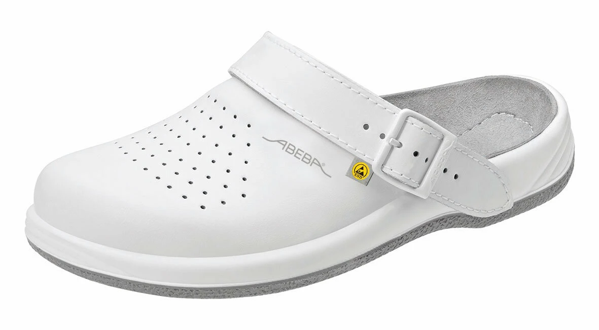Abeba Berufsschuhe Sicherheitsschuhe ABEBA Clog Weiß ESD 35600 OB 1 Abeba Berufsschuhe Sicherheitsschuhe ABEBA Clog Weiß ESD 35600 OB