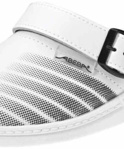 Abeba Berufsschuhe Sicherheitsschuhe ABEBA Clog Weiß/ Schwarz 7201 OB