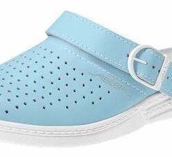 Abeba Berufsschuhe Sicherheitsschuhe ABEBA Clog Hellblau/ Weiß 7080 OB
