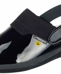 Abeba Berufsschuhe Sicherheitsschuhe ABEBA Clog Lack Schwarz ESD 37621 OB