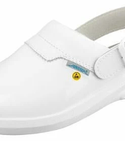 Abeba Berufsschuhe Sicherheitsschuhe ABEBA Clog Lack Weiß ESD 37620 OB