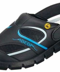 Abeba Berufsschuhe Sicherheitsschuhe ABEBA Clog Schwarz/ Blau ESD 37341 OB