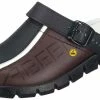 Abeba Berufsschuhe Sicherheitsschuhe ABEBA Clog Schwarz/ Braun Mit Aufdruck ESD 37315 OB