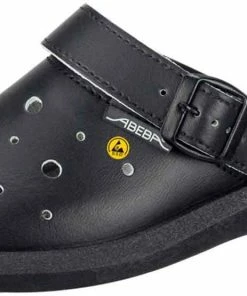 Abeba Berufsschuhe Sicherheitsschuhe ABEBA Clog Schwarz, Perforiert ESD 37631 OB