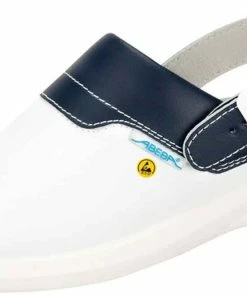 Abeba Berufsschuhe Sicherheitsschuhe ABEBA Clog Weiß/ Blau ESD 37622 OB