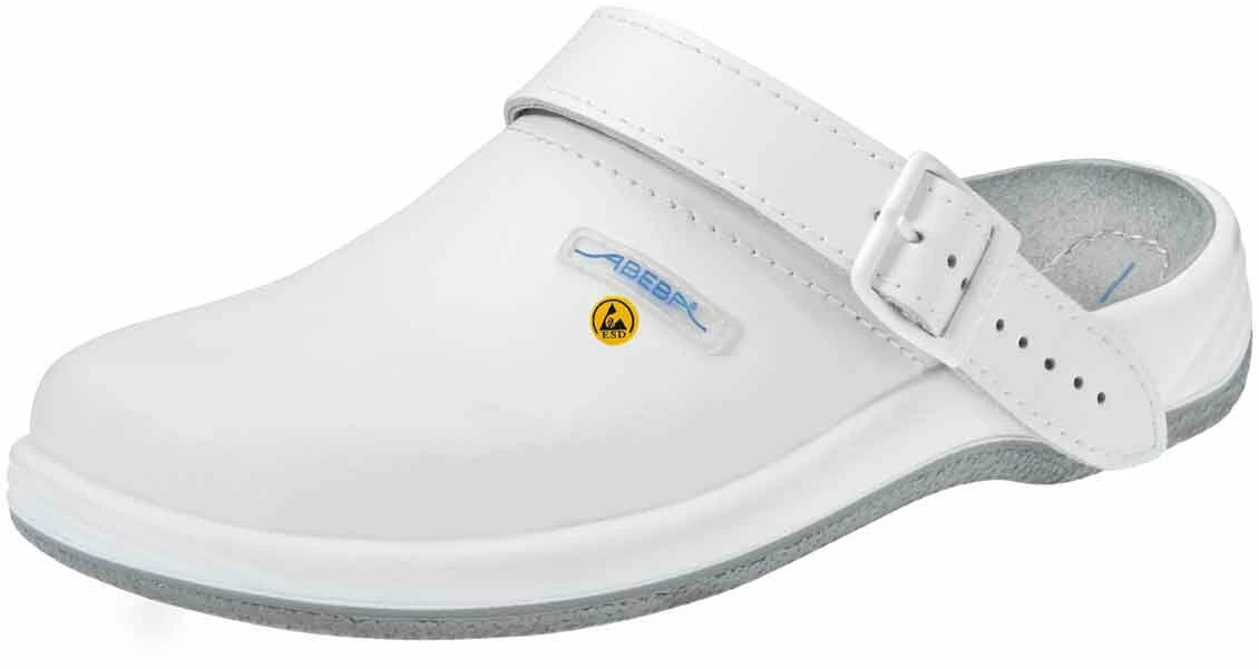 Abeba Berufsschuhe Sicherheitsschuhe ABEBA Clog Weiß ESD 38200 OB 1 Abeba Berufsschuhe Sicherheitsschuhe ABEBA Clog Weiß ESD 38200 OB