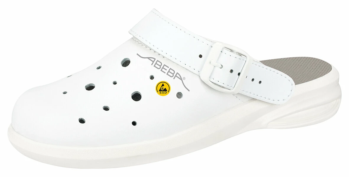 Abeba Berufsschuhe Sicherheitsschuhe ABEBA Clog Weiß, Perforiert ESD 37630 OB 1 Abeba Berufsschuhe Sicherheitsschuhe ABEBA Clog Weiß, Perforiert ESD 37630 OB
