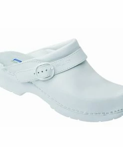 AWC Berufsschuhe Clogs Mit Absatz Weiß