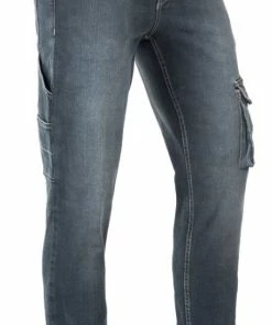 COOL AGENCY S.R.O Brams Jeans-Hose Blau 1.3650R12 Mit Taschen, Workwearhose Herrenjeans David Denim Stretch