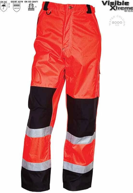 ELKA Rainwear ELKA Warnschutz Wetterschutz Bundhose EN471 Reflex - Visible Xtreme 2 ELKA Rainwear ELKA Warnschutz Wetterschutz Bundhose EN471 Reflex - Visible Xtreme – Bild 2
