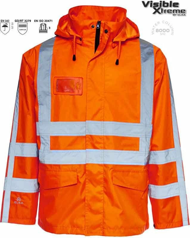ELKA Rainwear ELKA Warnschutz Regenjacke 086005R 1 ELKA Rainwear ELKA Warnschutz Regenjacke 086005R