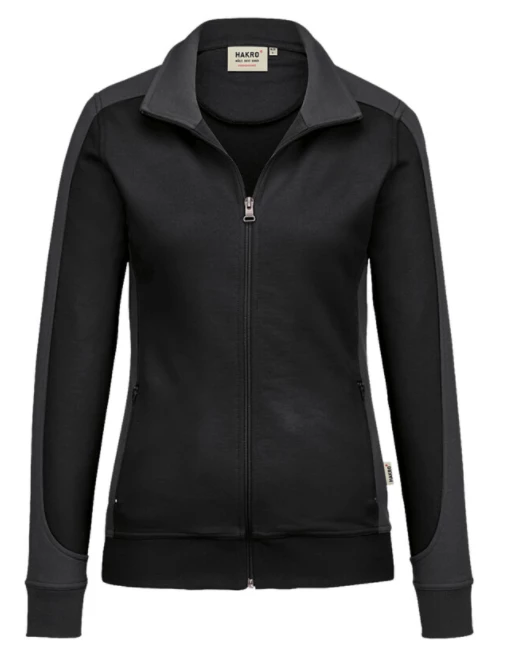 Hakro Damen Sweatjacke Contrast Mikralinar 277 1 Hakro Damen Sweatjacke Contrast Mikralinar 277