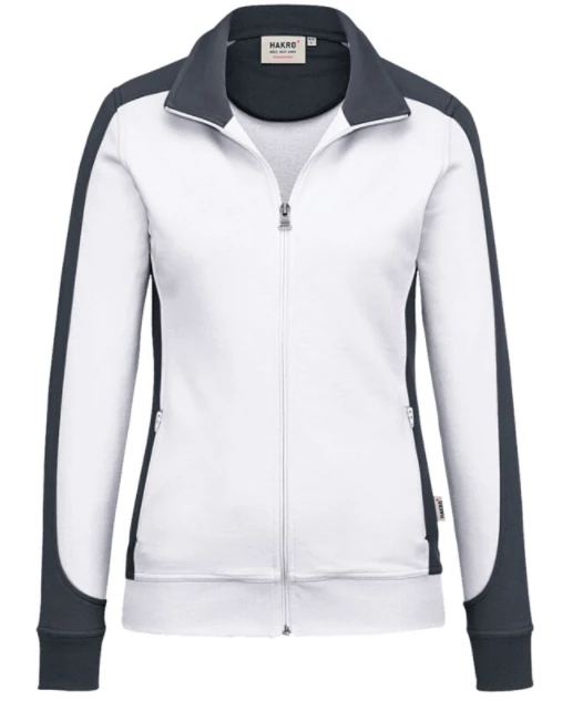 Hakro Damen Sweatjacke Contrast Mikralinar 277 2 Hakro Damen Sweatjacke Contrast Mikralinar 277 – Bild 2