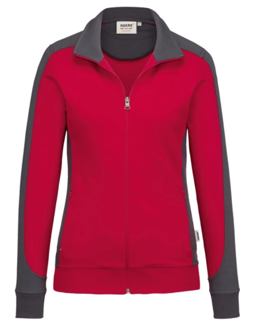 Hakro Damen Sweatjacke Contrast Mikralinar 277 3 Hakro Damen Sweatjacke Contrast Mikralinar 277 – Bild 3