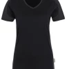 Hakro Damen V-Shirt Contrast 190 Mikralinar