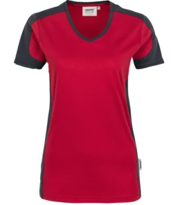 Hakro Damen V-Shirt Contrast 190 Mikralinar -BP® hakro damen v shirt contrast 190 mikralinar3