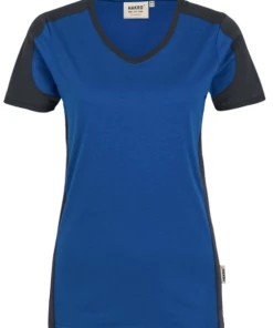 Hakro Damen V-Shirt Contrast 190 Mikralinar -BP® hakro damen v shirt contrast 190 mikralinar4