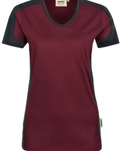 Hakro Damen V-Shirt Contrast 190 Mikralinar -BP® hakro damen v shirt contrast 190 mikralinar5