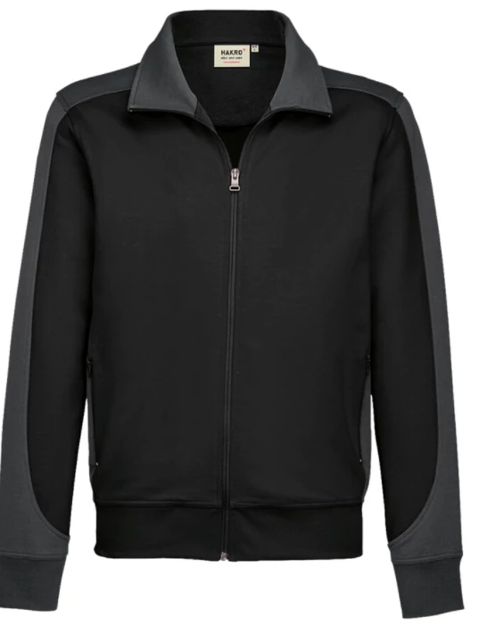 Hakro Herren Sweatjacke Contrast Mikralinar 477 1 Hakro Herren Sweatjacke Contrast Mikralinar 477
