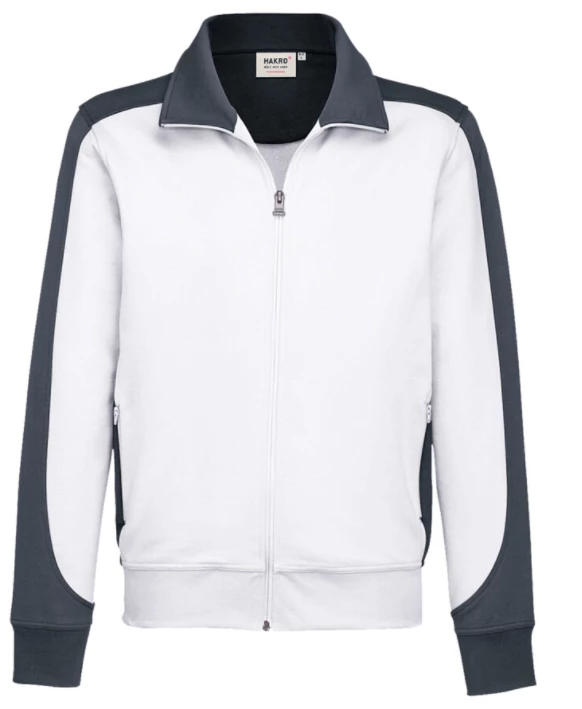 Hakro Herren Sweatjacke Contrast Mikralinar 477 2 Hakro Herren Sweatjacke Contrast Mikralinar 477 – Bild 2