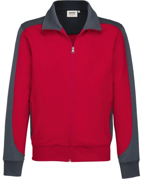 Hakro Herren Sweatjacke Contrast Mikralinar 477 3 Hakro Herren Sweatjacke Contrast Mikralinar 477 – Bild 3