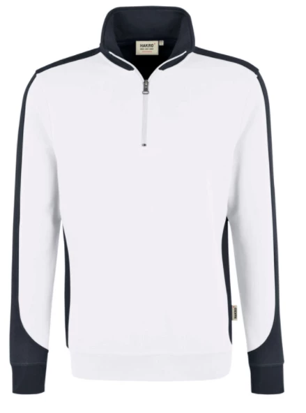Hakro Herren Zip-Sweatshirt Contrast Mikralinar 476 2 Hakro Herren Zip-Sweatshirt Contrast Mikralinar 476 – Bild 2