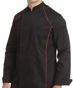 Leiber Kochjacke Mit Verdeckter Druckknopfleiste 12/2524