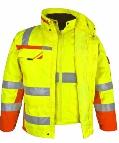 PKA Berufsbekleidung PKA Winterwarnschutz Parka 3in1, Warnschutzbekleidung