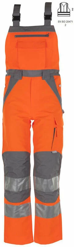 PLANAM Plaline Warnschutz Latzhose 2 PLANAM Plaline Warnschutz Latzhose – Bild 2