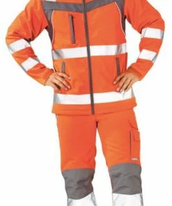 PLANAM Plaline Warnschutz Softshell Jacke -BP® planam plaline warnschutz softshell jacke4