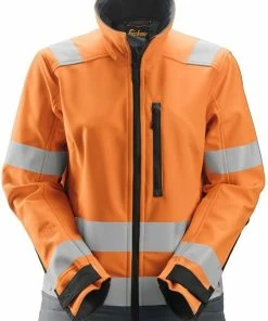 Snickers Workwear Snickers AllroundWork Damen Warnschutz Softshelljacke SN-1237 -BP® snickers allroundwork damen warnschutz softshelljacke sn 12373
