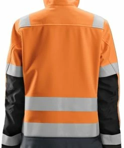 Snickers Workwear Snickers AllroundWork Damen Warnschutz Softshelljacke SN-1237 -BP® snickers allroundwork damen warnschutz softshelljacke sn 12374
