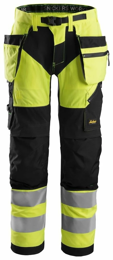 Snickers Workwear Snickers Warnschutz Arbeitshose FlexiWork High-Vis Mit Holstertaschen 6932 1 Snickers Workwear Snickers Warnschutz Arbeitshose FlexiWork High-Vis Mit Holstertaschen 6932