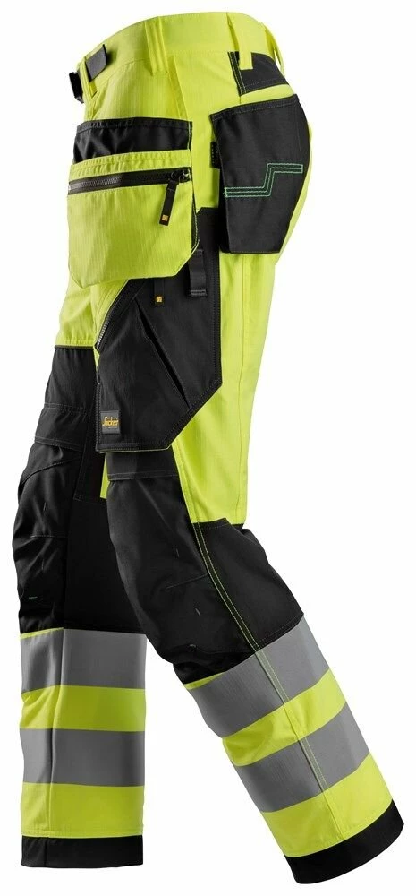 Snickers Workwear Snickers Warnschutz Arbeitshose FlexiWork High-Vis Mit Holstertaschen 6932 2 Snickers Workwear Snickers Warnschutz Arbeitshose FlexiWork High-Vis Mit Holstertaschen 6932 – Bild 2