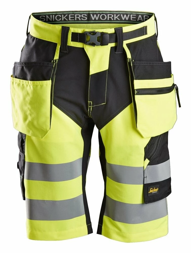 Snickers Workwear Snickers Warnschutz Shorts FlexiWork High-Vis Mit Holstertaschen 6933 1 Snickers Workwear Snickers Warnschutz Shorts FlexiWork High-Vis Mit Holstertaschen 6933