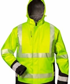 Warnschutz-Winter Softshell Jacke Mit Kapuze MELVIN - Elysee